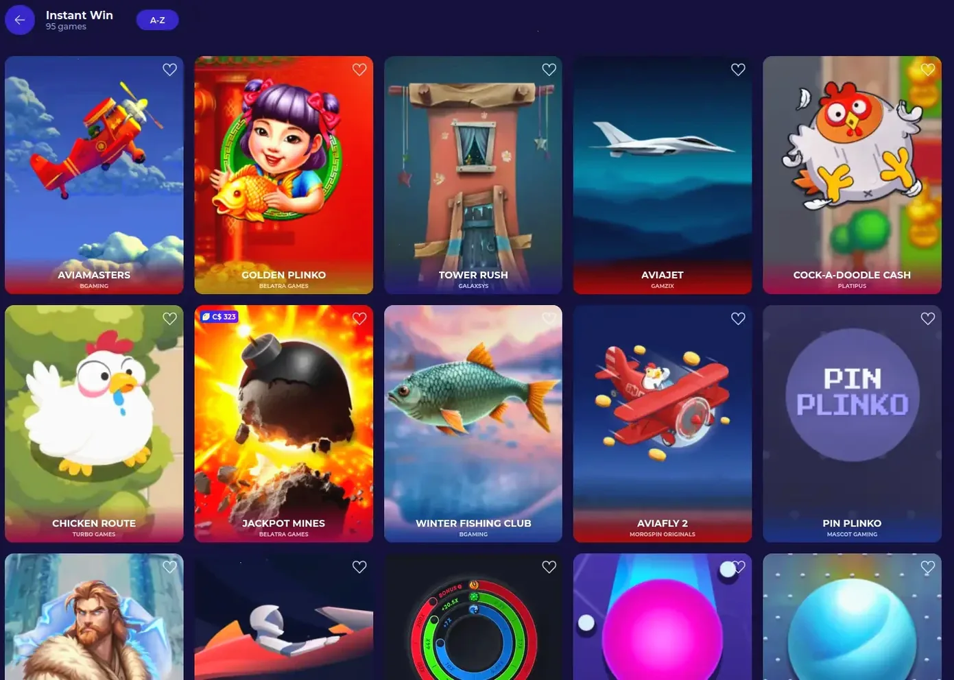 Winspirit Bonusübersicht und Freispiele